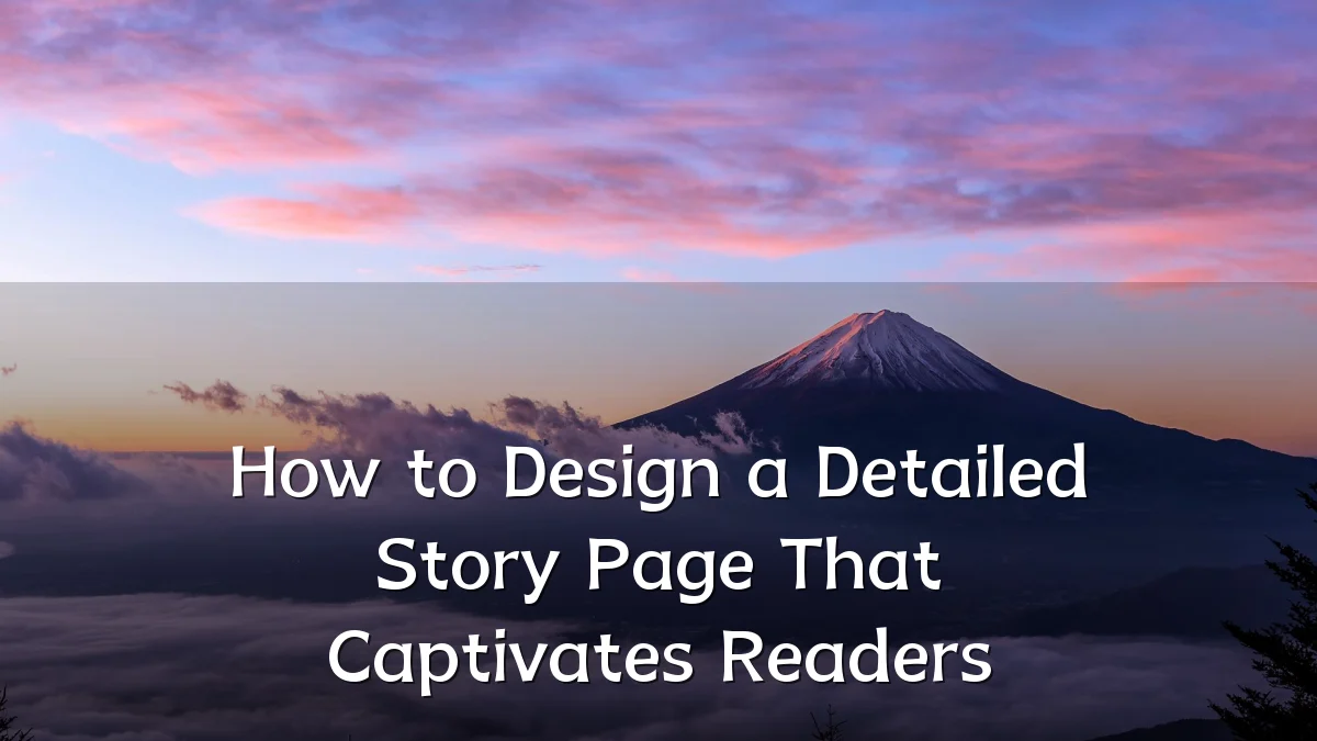How to Design a Detailed Story Page That Captivates Readers