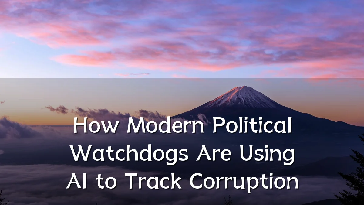How Modern Political Watchdogs Are Using AI to Track Corruption
