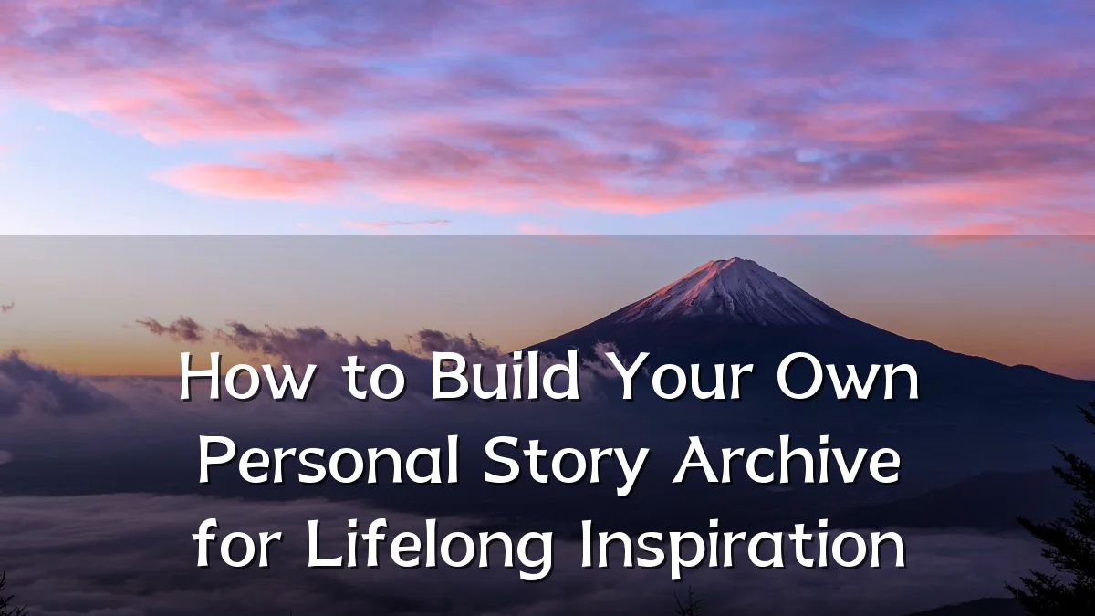How to Build Your Own Personal Story Archive for Lifelong Inspiration