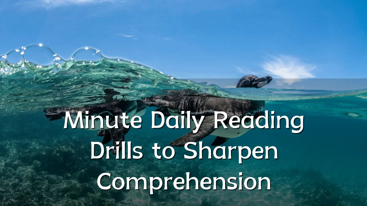 Minute Daily Reading Drills to Sharpen Comprehension