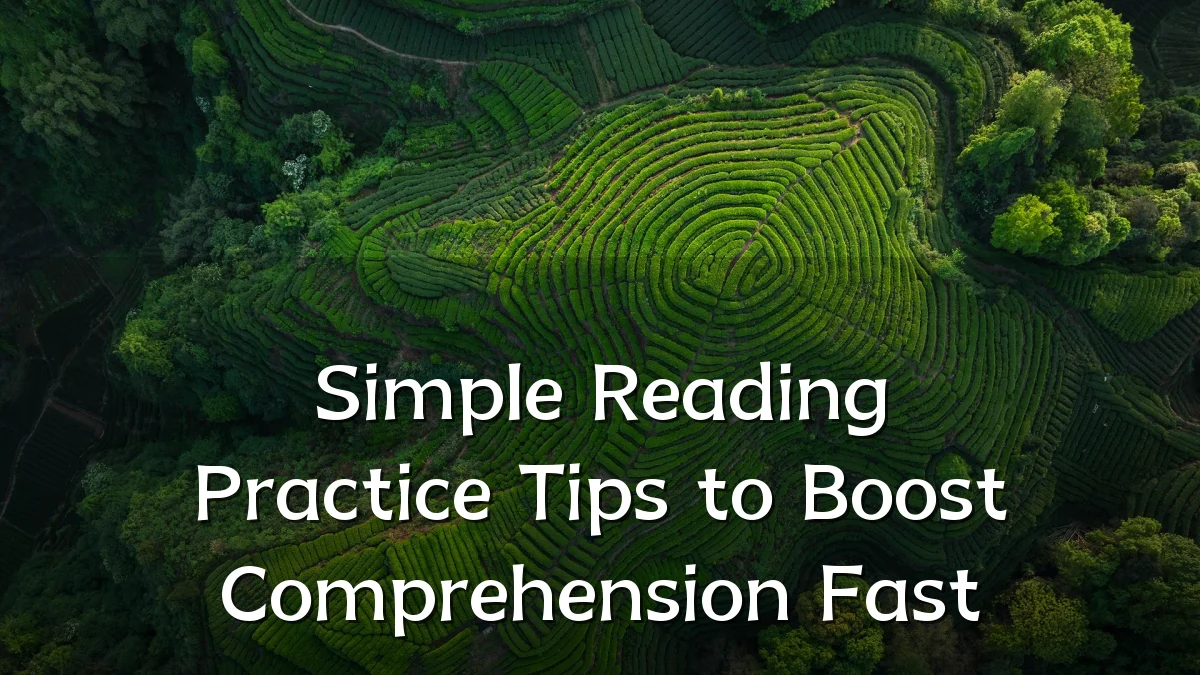 Simple Reading Practice Tips to Boost Comprehension Fast