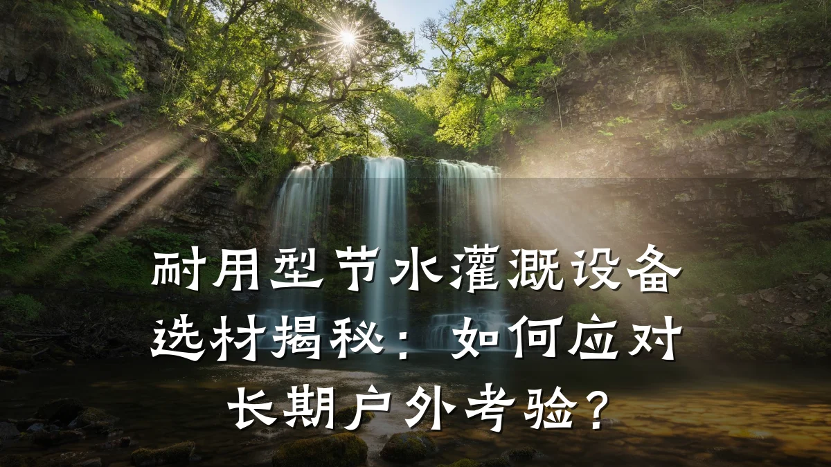 耐用型节水灌溉设备选材揭秘:如何应对长期户外考验?