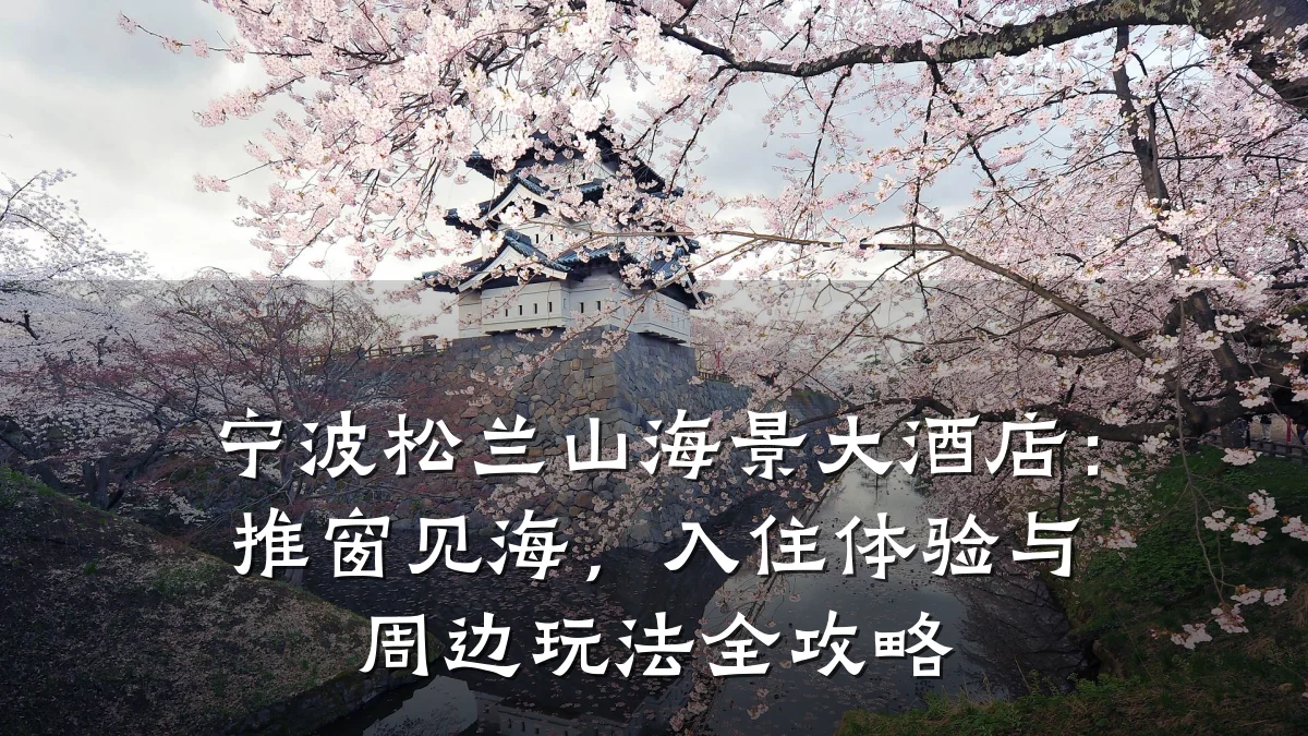 宁波松兰山海景大酒店:推窗见海,入住体验与周边玩法全攻略